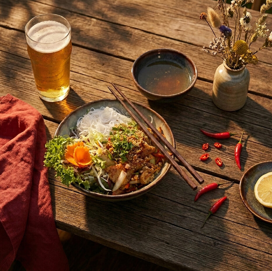 Mittags-Bowl im Q-Garden