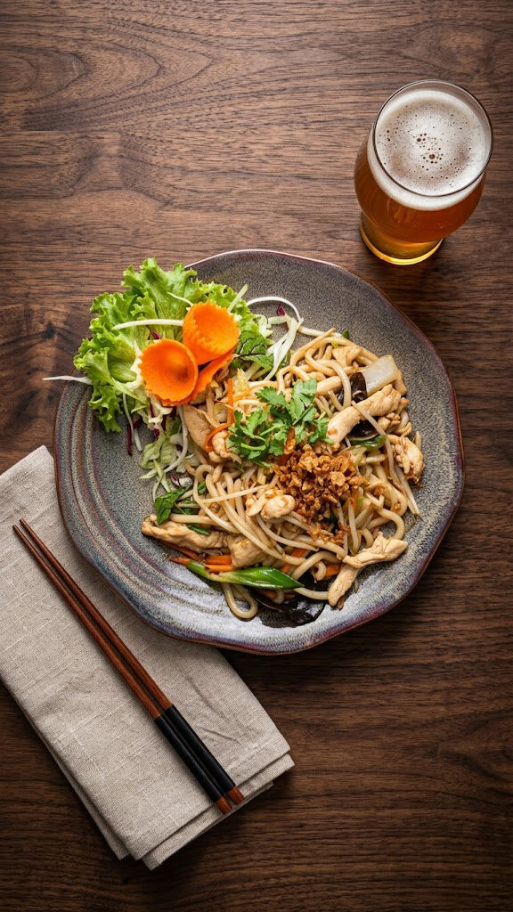 Udon Xào – gebratene Udon-Nudeln